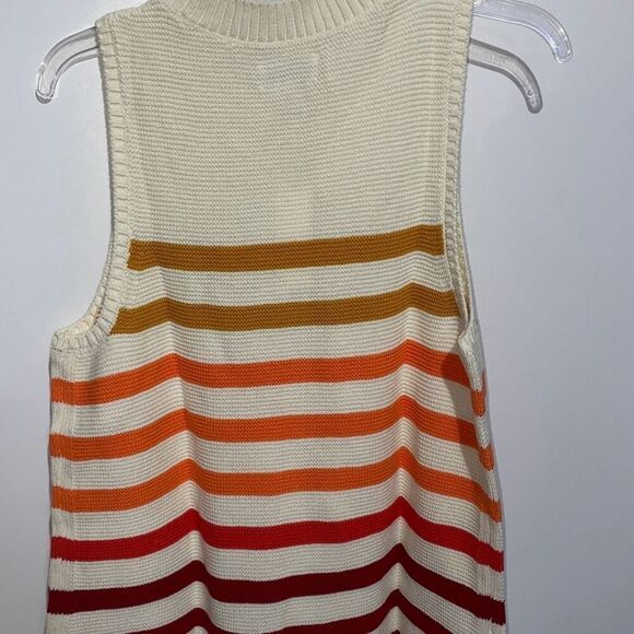 Lucky Brand Women's Multicolor Stripe Ombre Knit Sleeveless Sweater Size 1X NWT - Picture 5 of 9